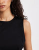 & Other Stories sleevless jersey maxi dress with back split in black