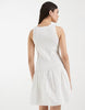 & Other Stories smocked pure cotton mini dress in white