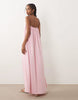 bandeau maxi dress in pink