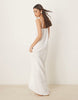 JDY Tall cheesecloth sleeveless maxi dress in white