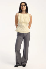 Perfect Stranger Rosalie Gathered Top Yellow