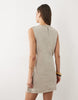 shift dress in taupe