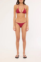 L&t Lush Bikini Bottom Burgundy