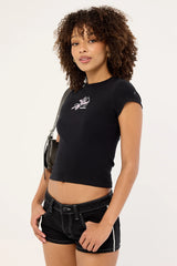 Worship Cherub Cap Sleeve Tee Black
